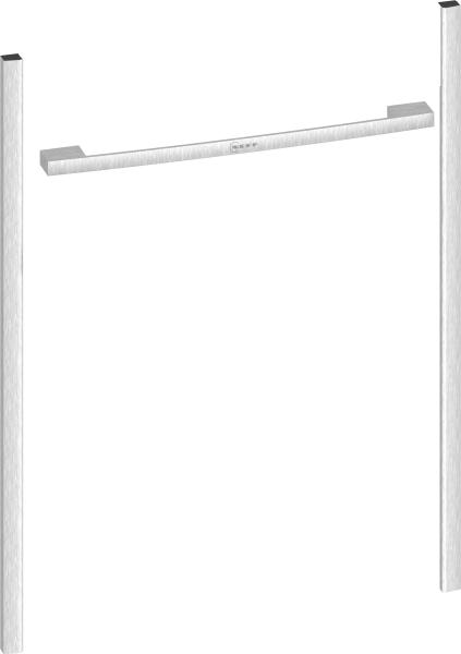 NEFF Z9075MY0 - Flex Design Kit für Seamless Combination , 75 cm, Metallic silver, für eine Schublade (Wärme-, Zubehör-, Vakuumier-) & einen Backofen